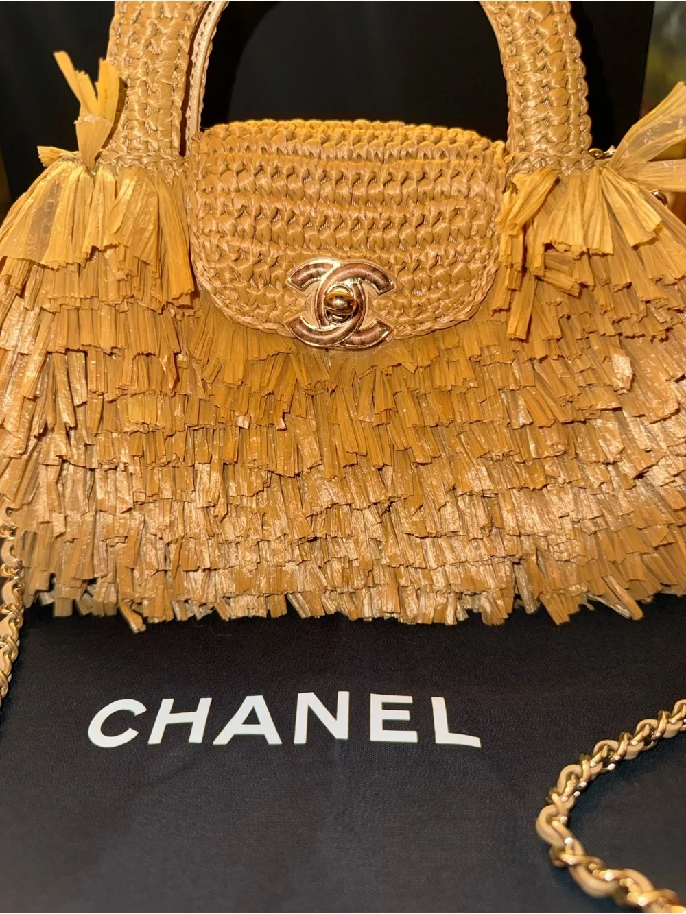 Chanel Raffia MINI shopper bag 2026 NWT